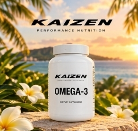 Kaizen Omega-3 softgel bottle