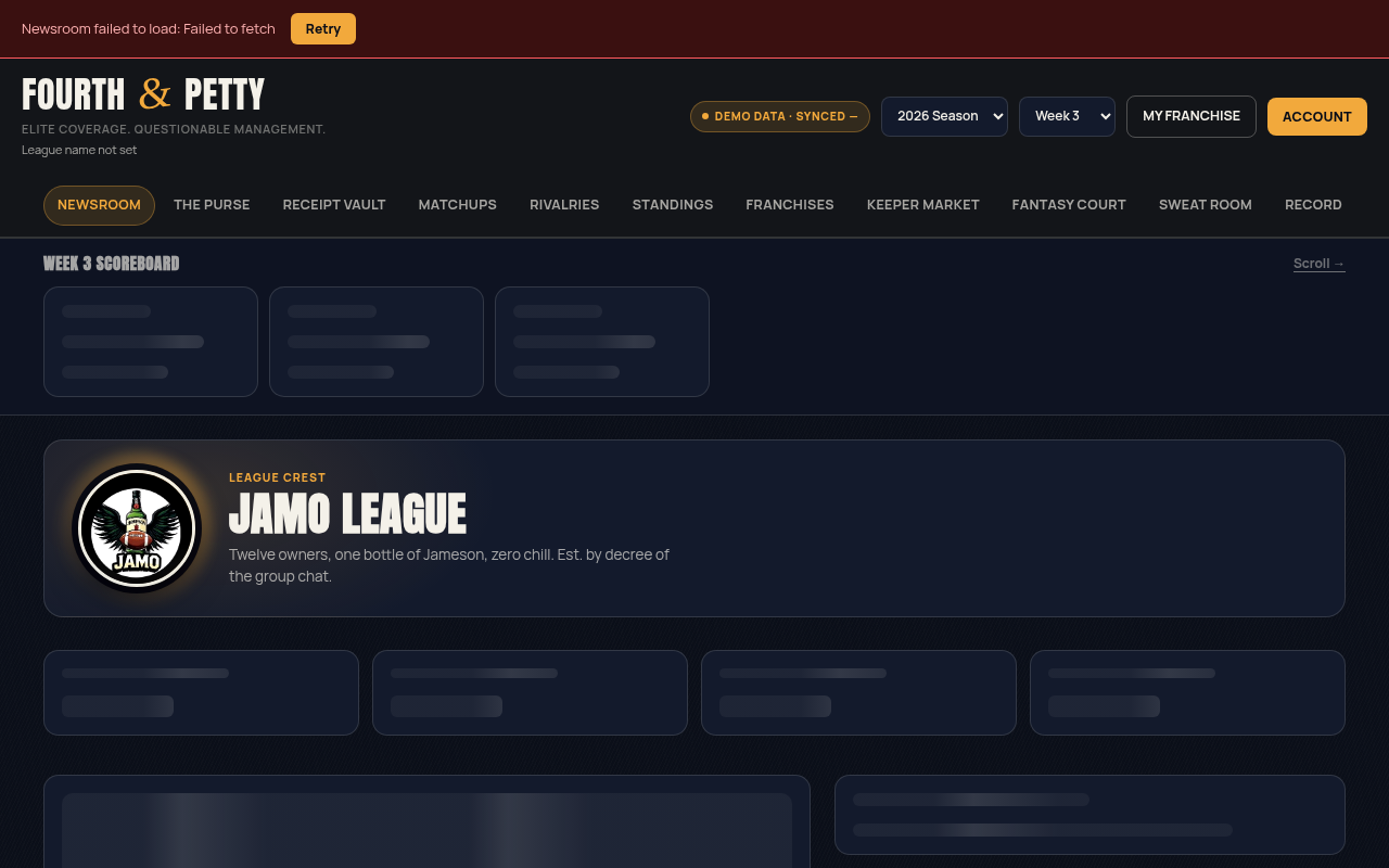 Fantasy Football template preview